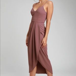 Lulus Reinette Mauve Purple Midi Dress -  size small